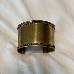 Elegant Gold-Toned Cuff Bracelet